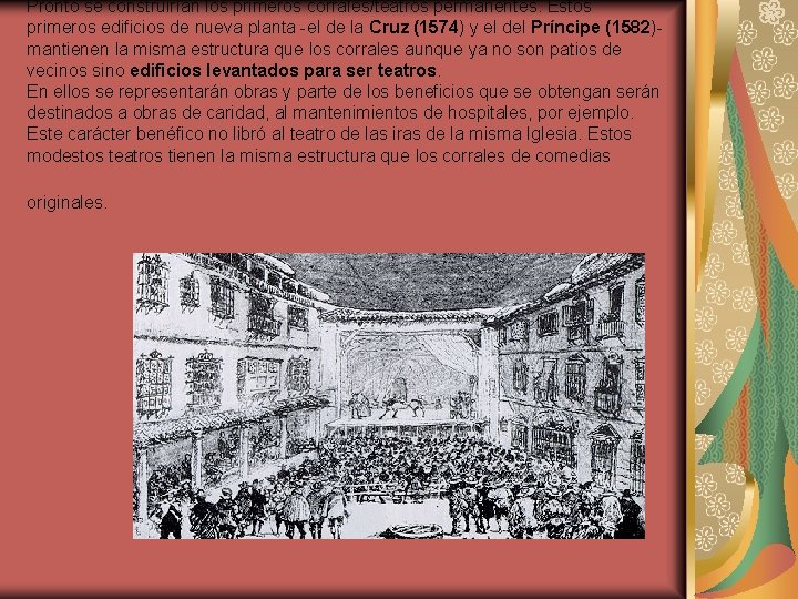El teatro espaol del siglo XVII Los corrales