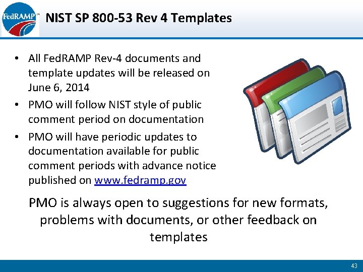 NIST SP 800 -53 Rev 4 Templates • All Fed. RAMP Rev-4 documents and