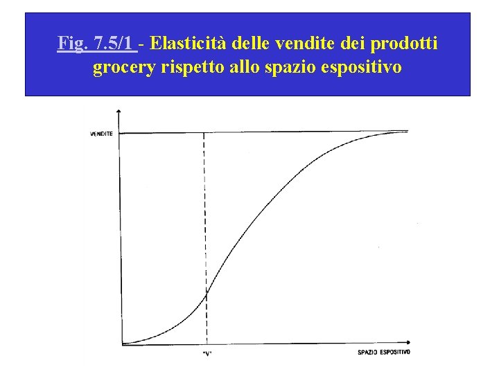 Fig. 7. 5/1 - Elasticità delle vendite dei prodotti grocery rispetto allo spazio espositivo