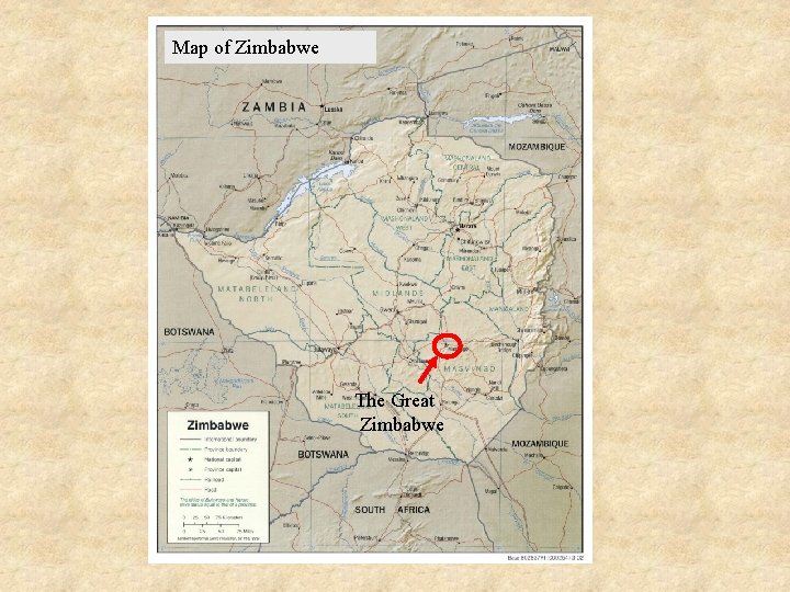 Map of Zimbabwe The Great Zimbabwe 