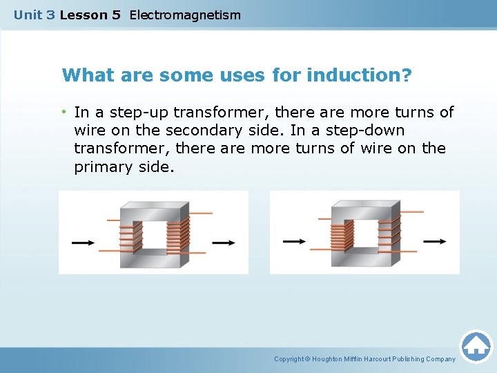 Unit 3 Lesson 5 Electromagnetism What are some uses for induction? • In a