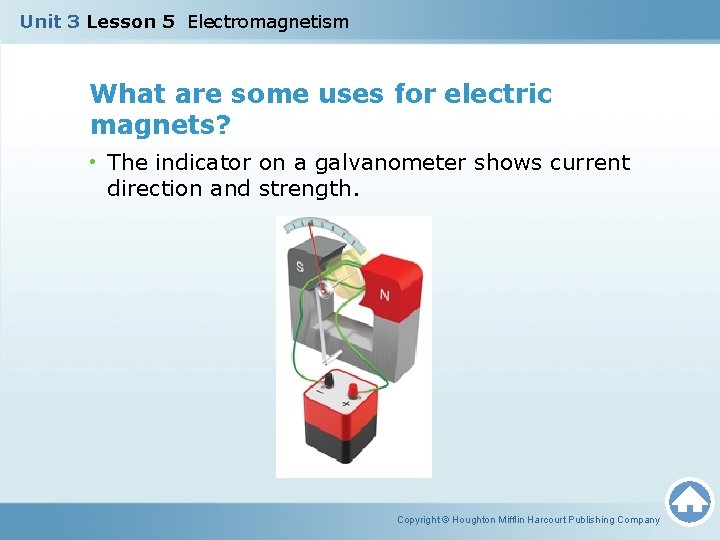 Unit 3 Lesson 5 Electromagnetism What are some uses for electric magnets? • The