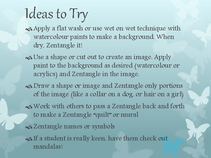 Ideas to Try Apply a flat wash or use wet on wet technique with Ideas to Try Apply a flat wash or use wet on wet technique with