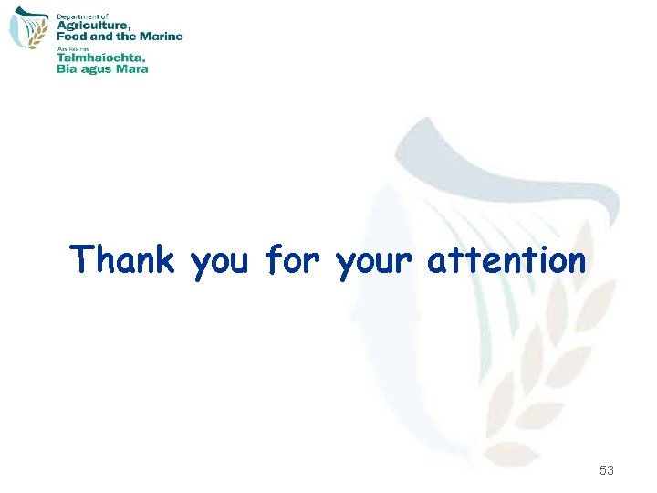 Thank you for your attention 53 
