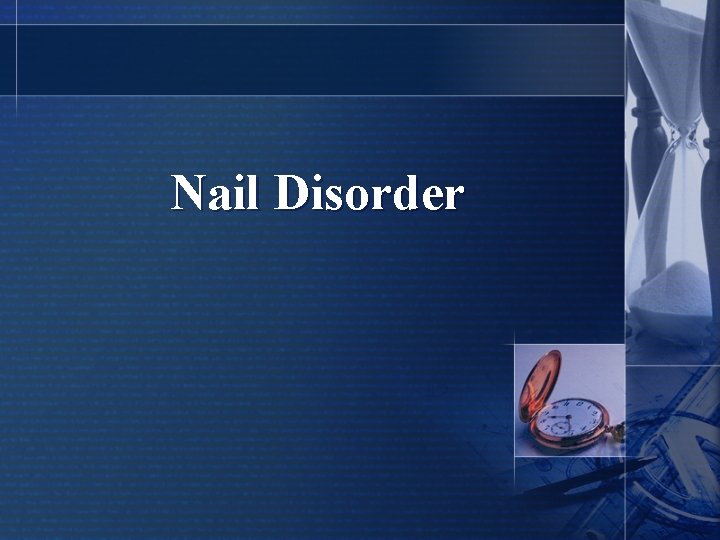 Nail Disorder 