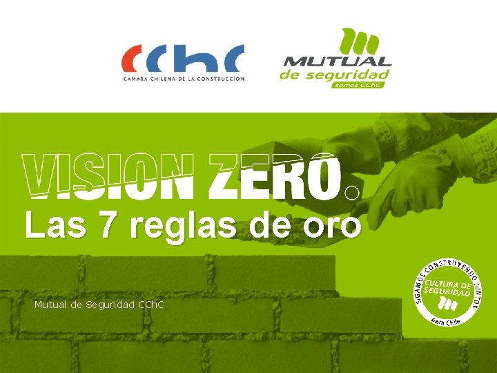 Las 7 reglas de oro Mutual de Seguridad CCh. C Las 7 reglas de