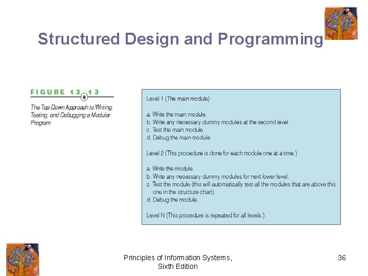 Structured Design and Programming Principles of Information Systems, Sixth Edition 36 