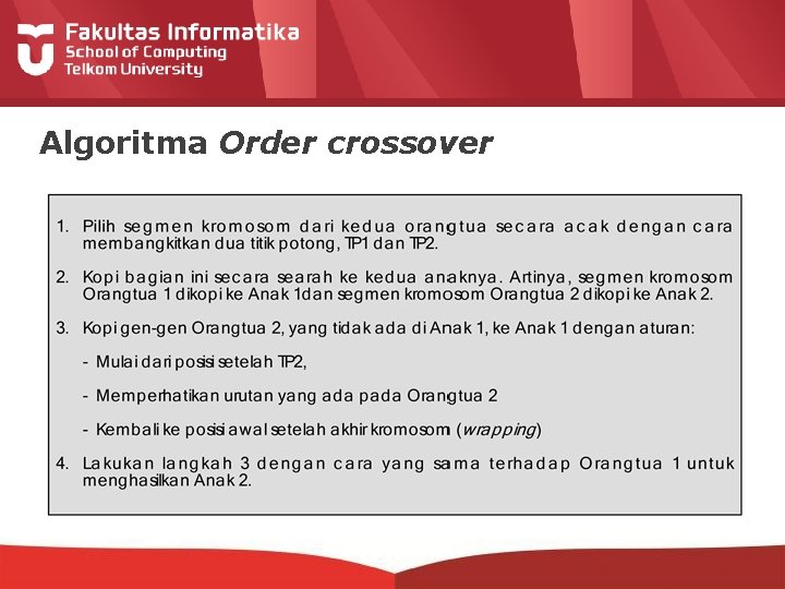 Algoritma Order crossover 