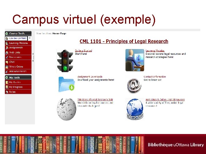 Campus virtuel (exemple) 