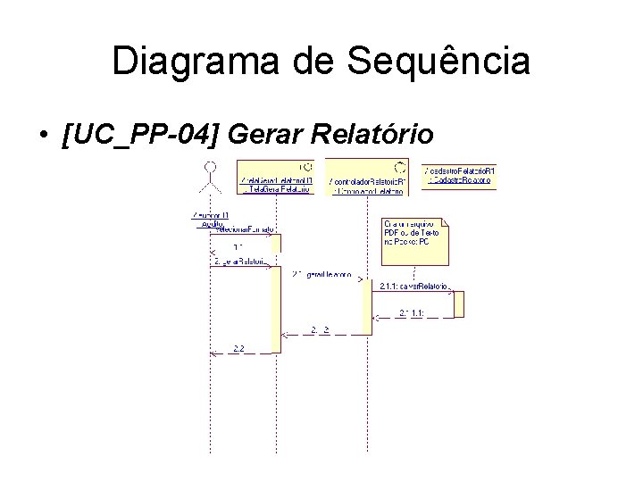 Diagrama de Sequência • [UC_PP-04] Gerar Relatório 