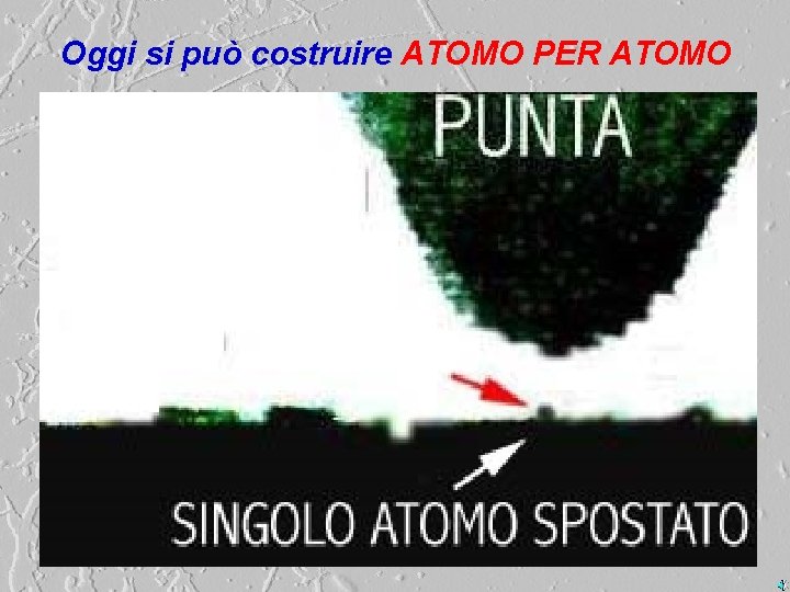 Oggi si può costruire ATOMO PER ATOMO 