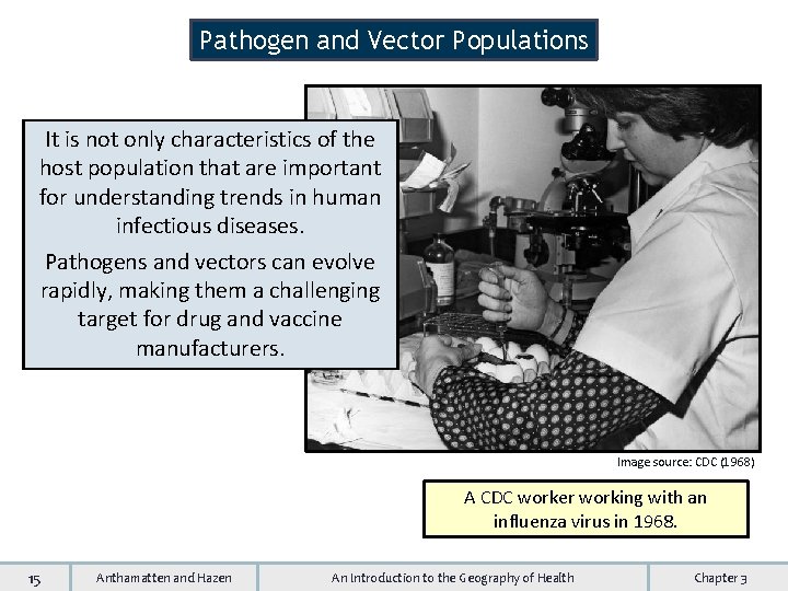 Pathogen and Vector Populations It is not only characteristics of the host population that