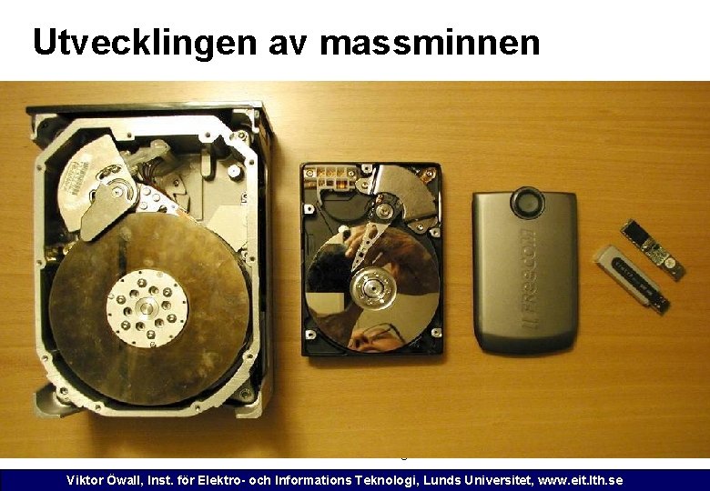 Utvecklingen av massminnen 2006 -11 -16 ETI 125 - Föreläsning 11 Viktor Öwall, Inst.