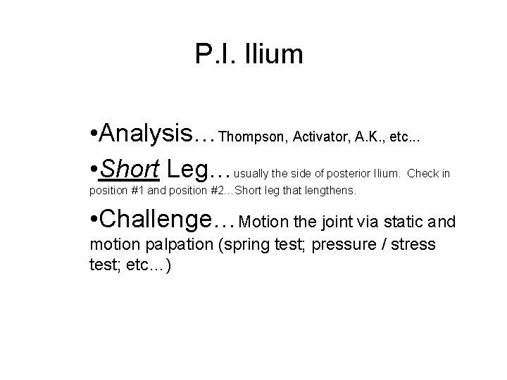 P. P. I. Ilium • Analysis…Thompson, Activator, A. K. , etc. . . •