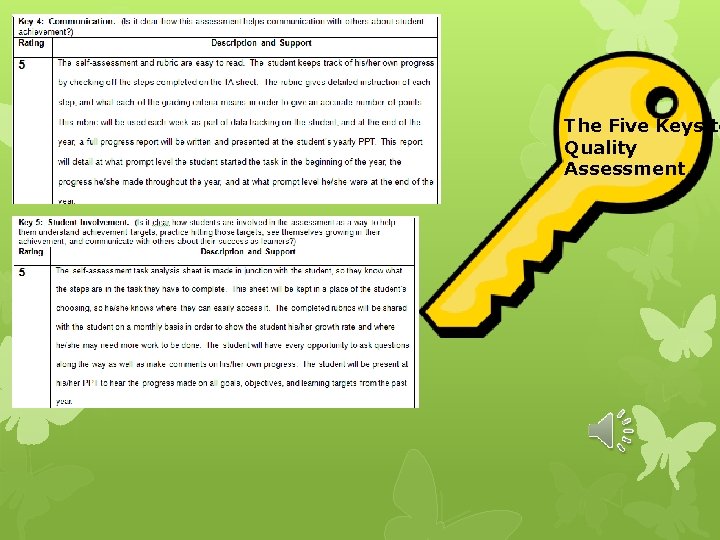 The Five Keys to Quality Assessment 
