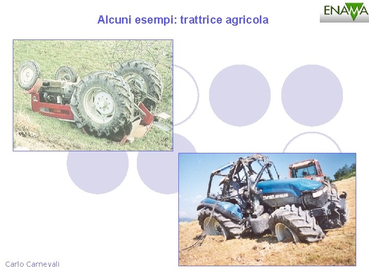 Alcuni esempi: trattrice agricola Carlo Carnevali 