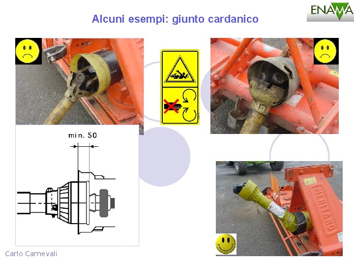 Alcuni esempi: giunto cardanico Carlo Carnevali 