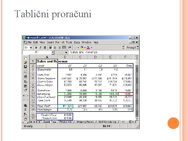 Tablični proračuni 