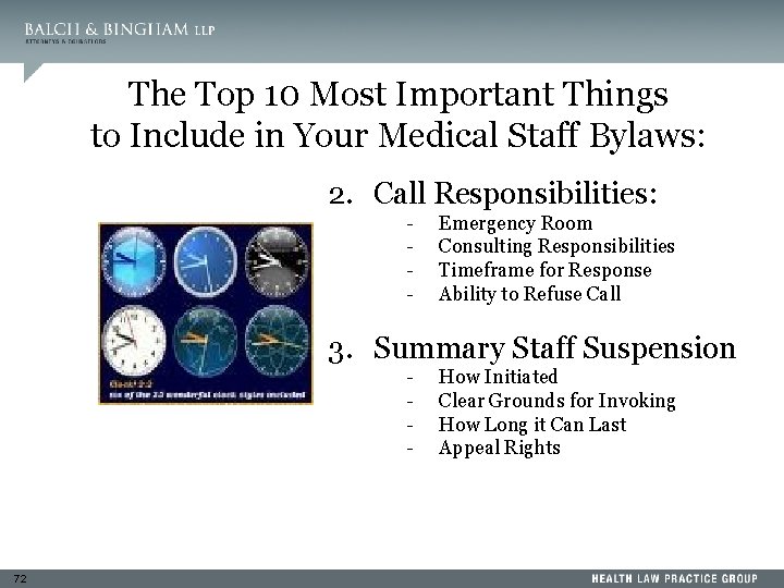 The Top 10 Most Important Things to Include in Your Medical Staff Bylaws: 2.