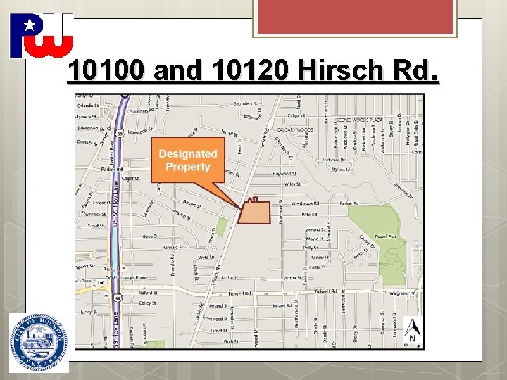 10100 and 10120 Hirsch Rd. 