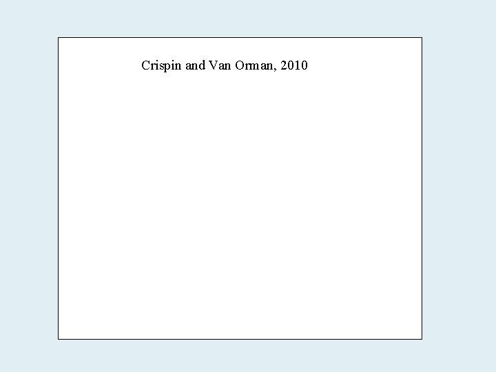 Crispin and Van Orman, 2010 