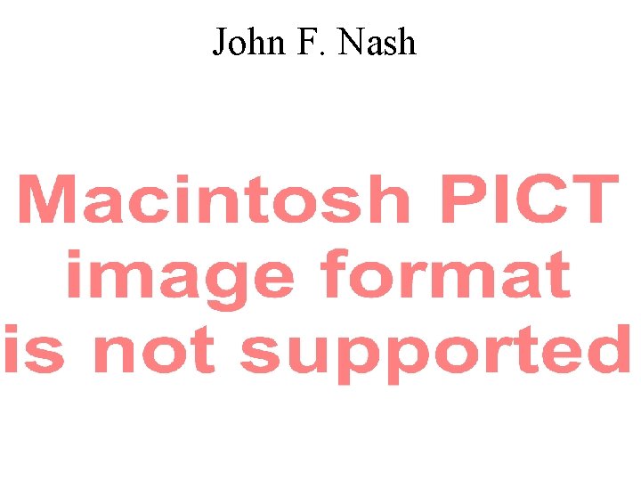 John F. Nash 