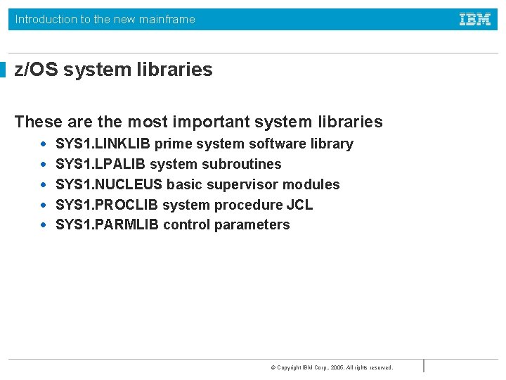 Introduction To The New Mainframe Zos Basics Chapter