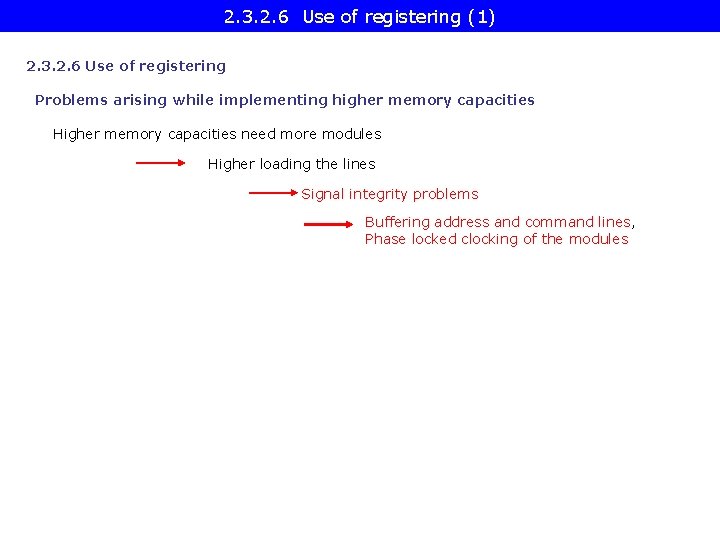 2. 3. 2. 6 Use of registering (1) 2. 3. 2. 6 Use of