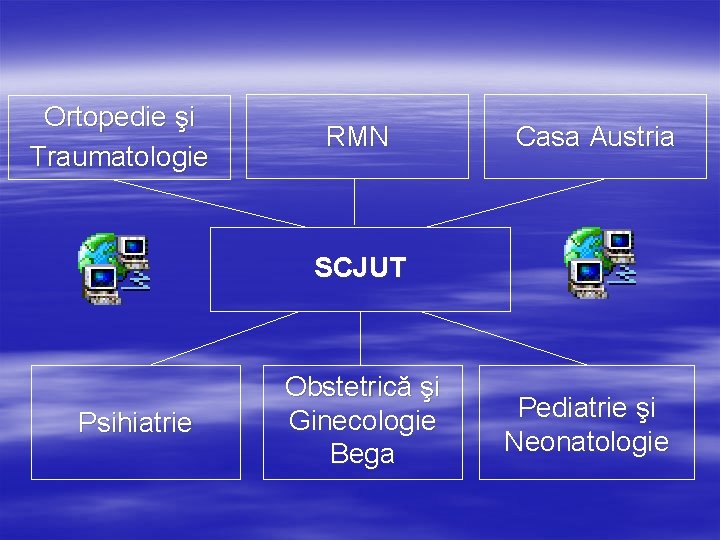 Ortopedie şi Traumatologie RMN Casa Austria SCJUT Psihiatrie Obstetrică şi Ginecologie Bega Pediatrie şi