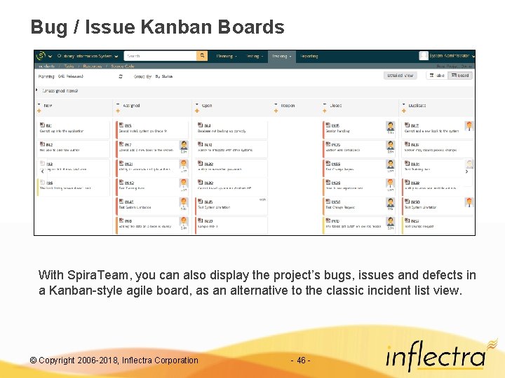 Bug / Issue Kanban Boards With Spira. Team, you can also display the project’s