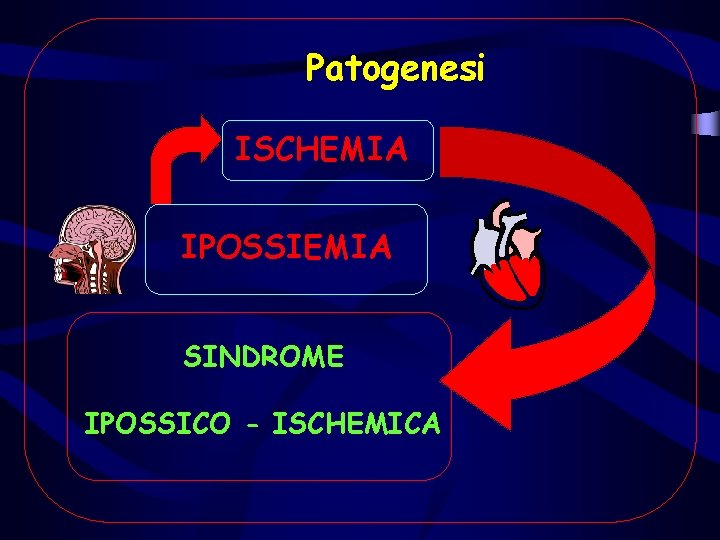 Patogenesi ISCHEMIA IPOSSIEMIA SINDROME IPOSSICO - ISCHEMICA Patogenesi ISCHEMIA IPOSSIEMIA SINDROME IPOSSICO - ISCHEMICA