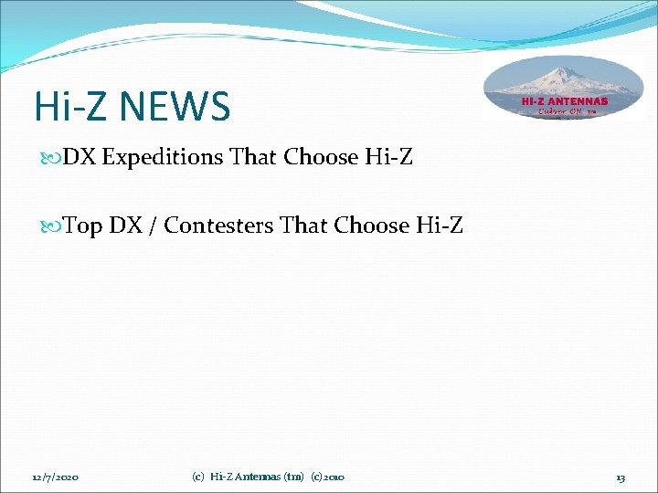 Hi-Z NEWS DX Expeditions That Choose Hi-Z Top DX / Contesters That Choose Hi-Z