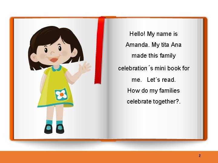 Hello! My name is Amanda. My tita Ana made this family celebration´s mini book