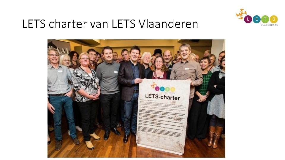 LETS charter van LETS Vlaanderen LETS charter van LETS Vlaanderen