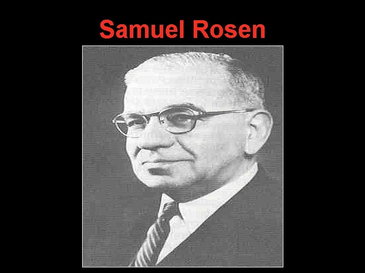 Samuel Rosen Samuel Rosen