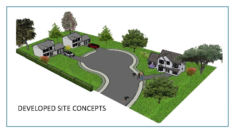 Looking south from Main Street DEVELOPED SITE CONCEPTS 