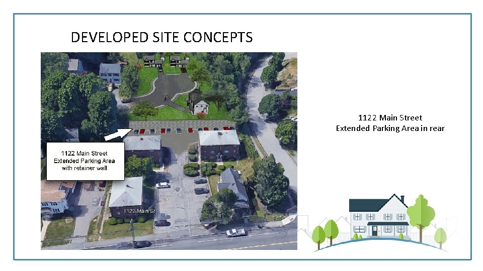 DEVELOPED SITE CONCEPTS 1122 Main Street Extended Parking Area in rear 