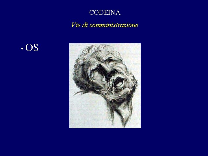 CODEINA Vie di somministrazione • OS CODEINA Vie di somministrazione • OS