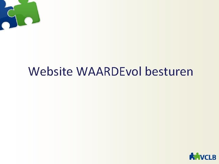 Website WAARDEvol besturen 