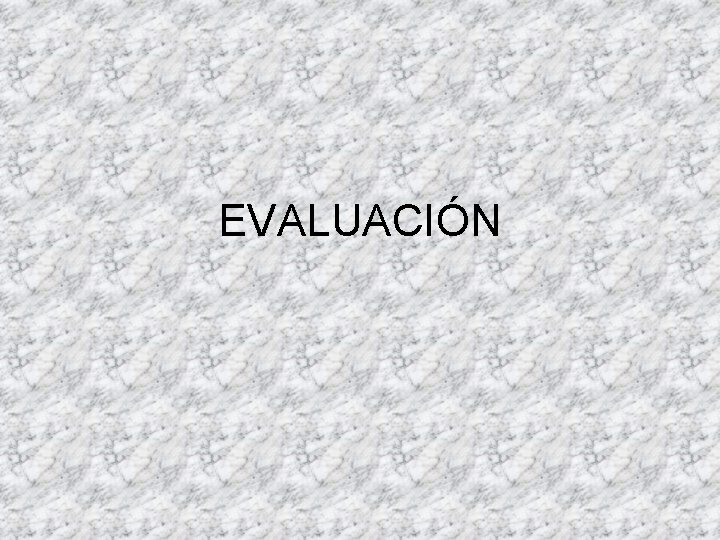 EVALUACIÓN 