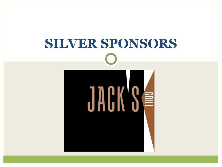 SILVER SPONSORS 