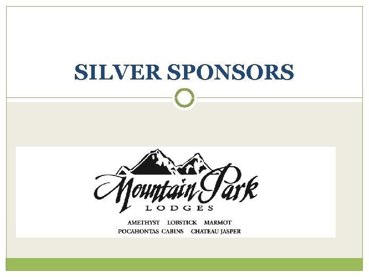 SILVER SPONSORS 