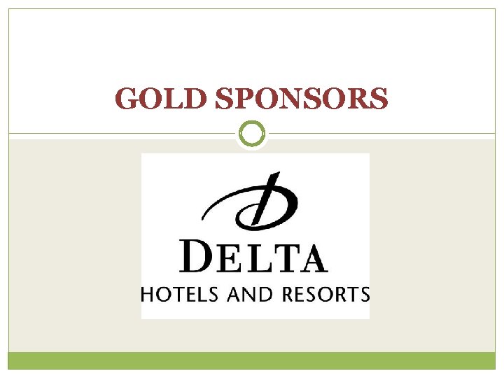 GOLD SPONSORS 