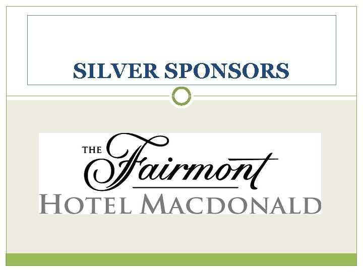 SILVER SPONSORS 