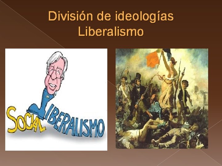 División de ideologías Liberalismo 