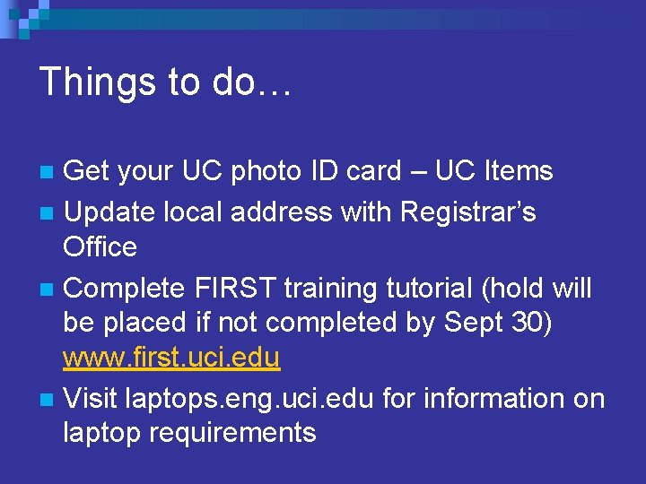 Things to do… Get your UC photo ID card – UC Items n Update Things to do… Get your UC photo ID card – UC Items n Update