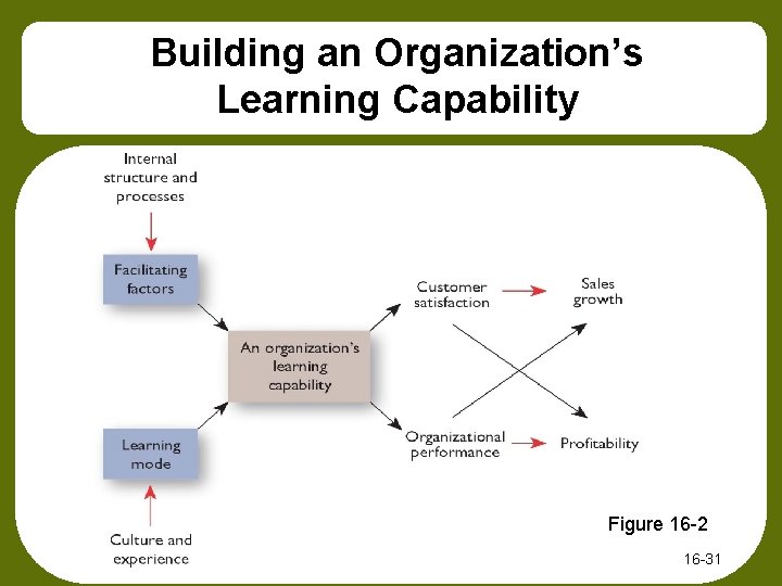 Building an Organization’s Learning Capability Figure 16 -2 16 -31 