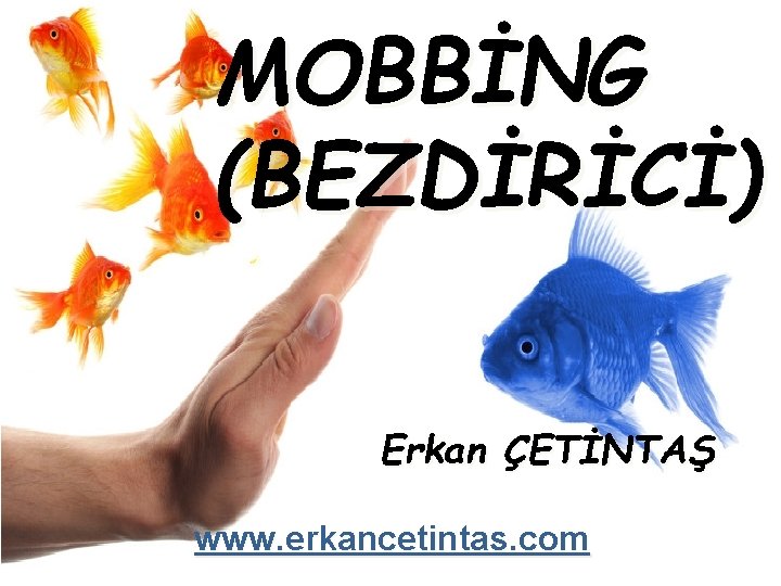 MOBBİNG (BEZDİRİCİ) Erkan ÇETİNTAŞ www. erkancetintas. com 