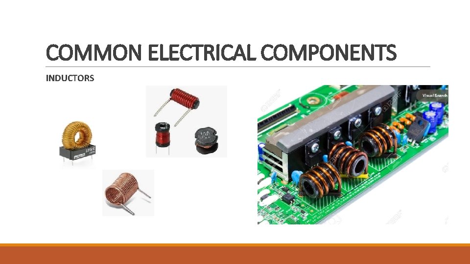 COMMON ELECTRICAL COMPONENTS INDUCTORS 