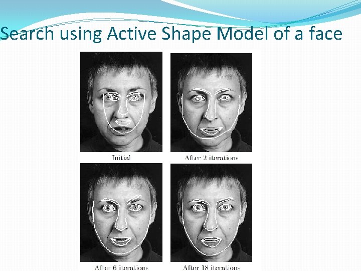 Search using Active Shape Model of a face 